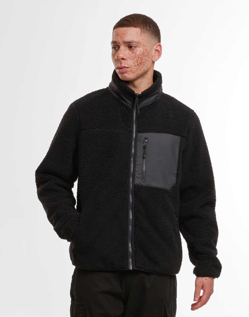 Bonded sherpa-fliisjakk 40439