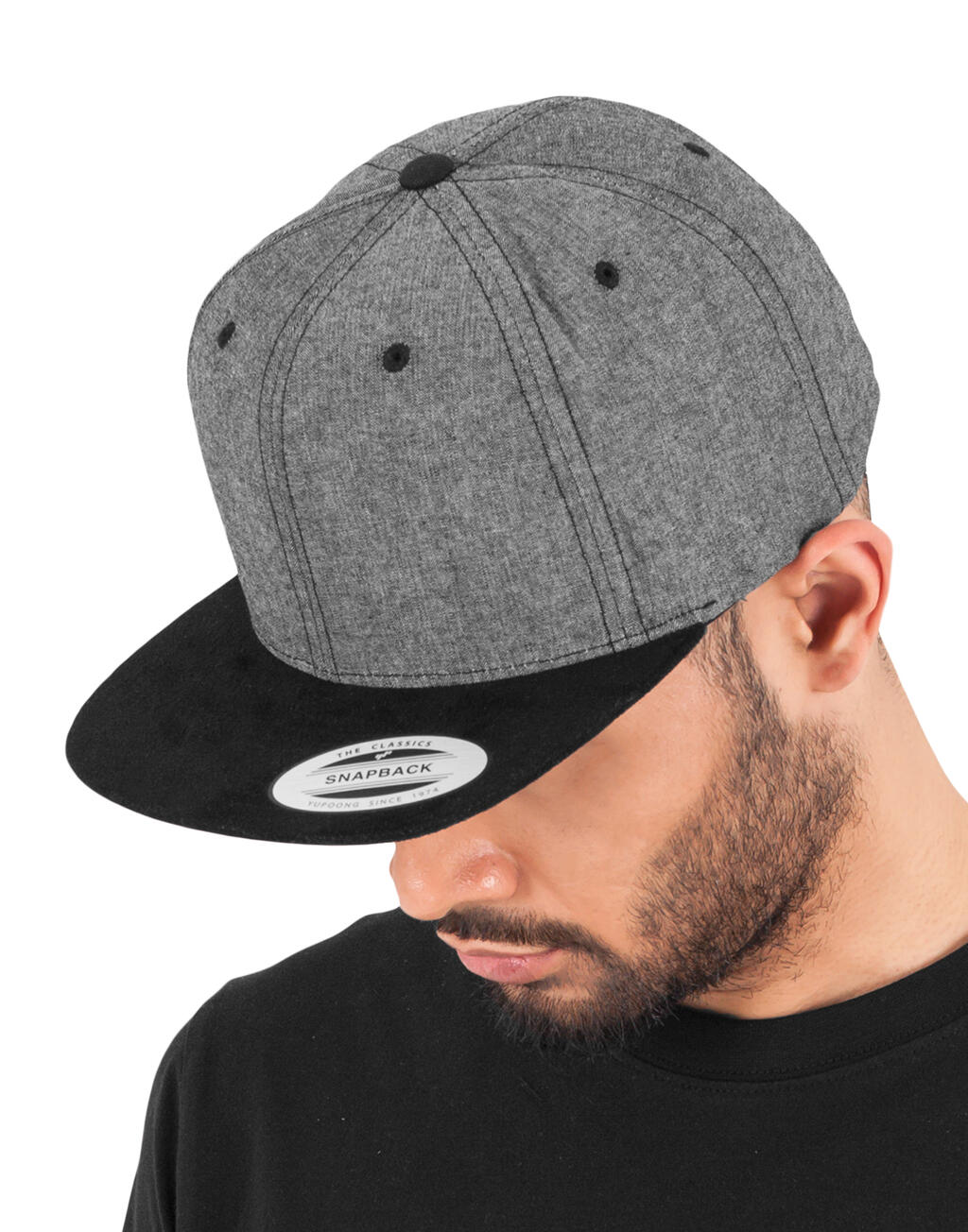 Chambray-seemis snapback-müts 63868