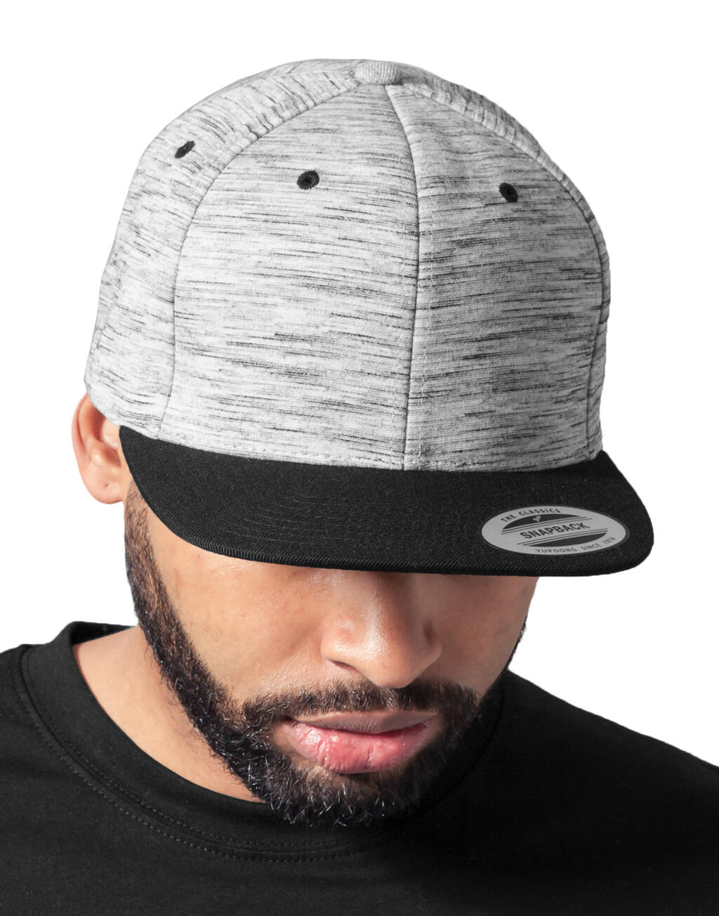 Stripes Melange Crown Snapback 67068