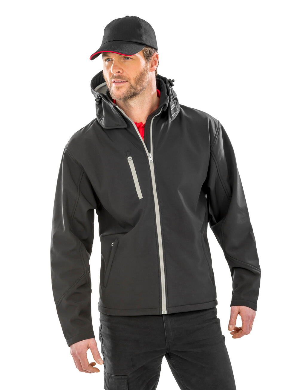 TX Performance kapuutsiga softshell-jakk 82733