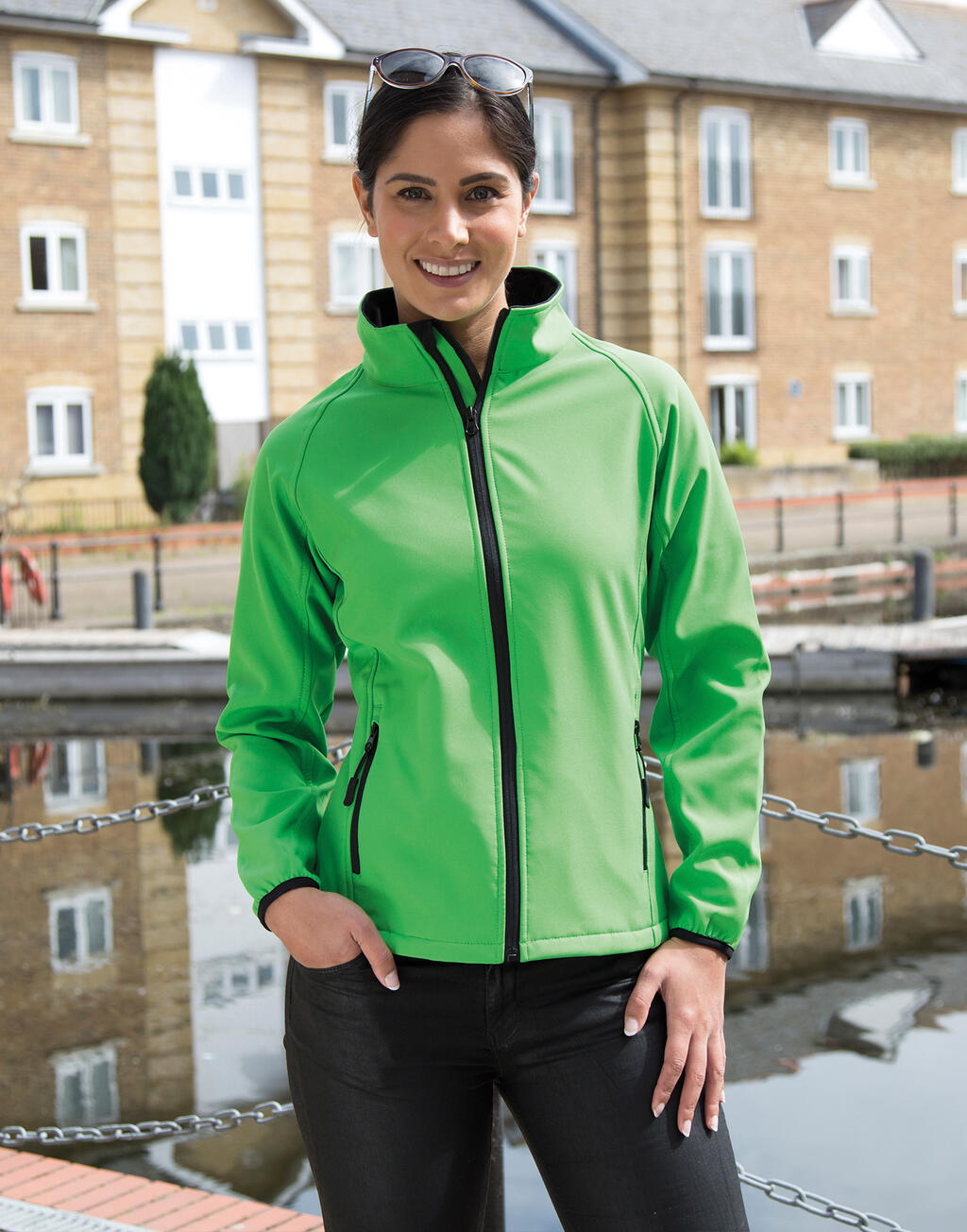Naiste trükivalmis softshell-jakk 84833