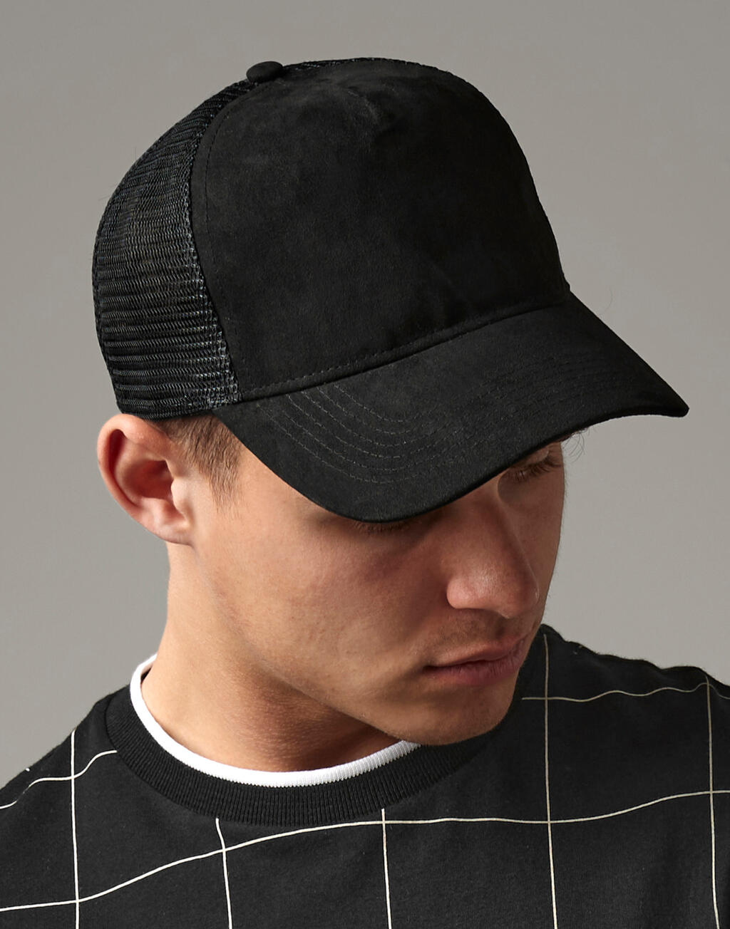 Beechfield Suede Snapback trucker-müts 90869