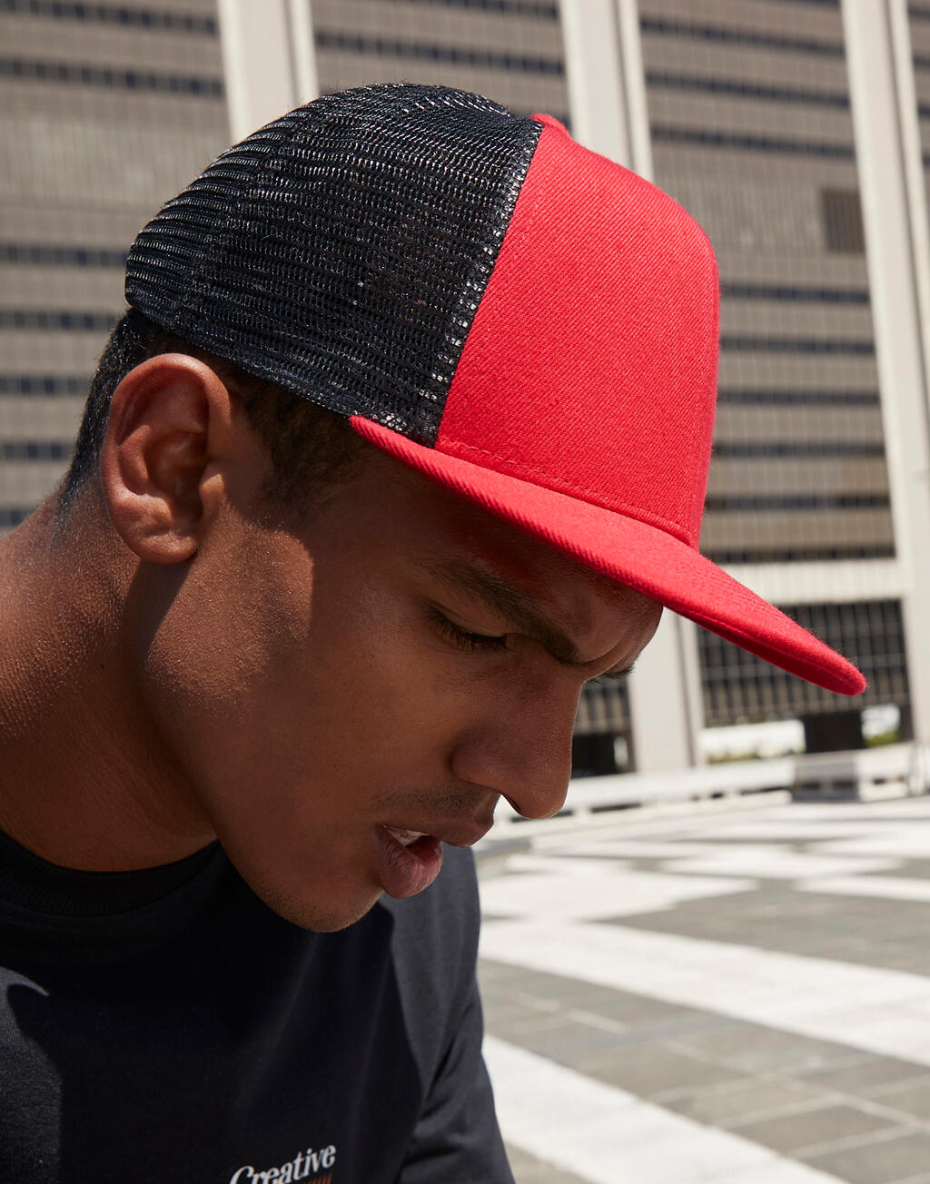 Original Flat Peak 6-paneeliline trucker-müts 93669