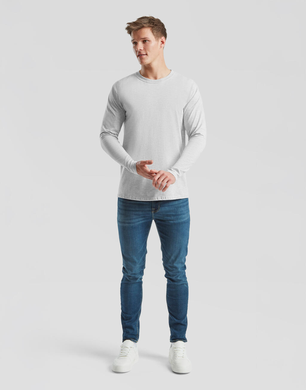 Iconic 195 ringspun-premium pikkade varrukatega T-särk 12501