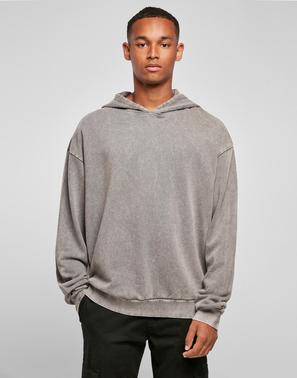 Acid wash oversized kapuutsiga pusa 20439