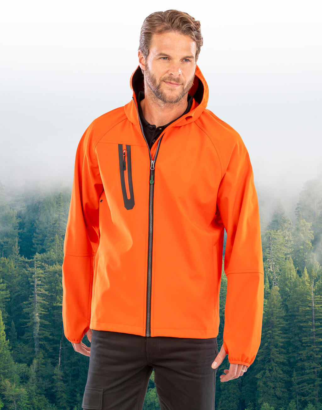 3-kihiline taaskasutatud softshell-jakk 22233