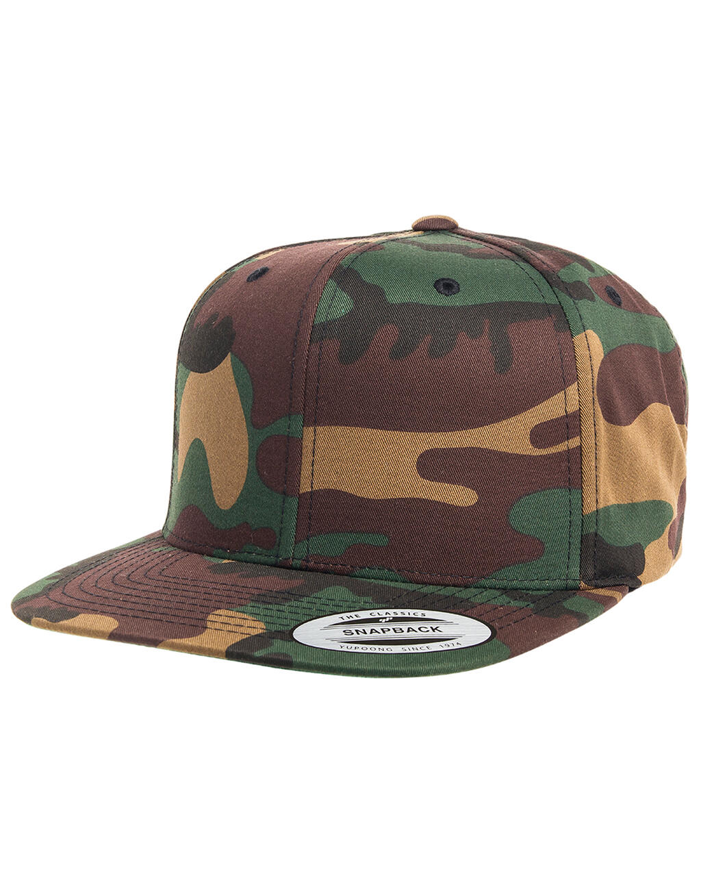 Klassikaline kamuflaažimustriga snapback-müts 31073