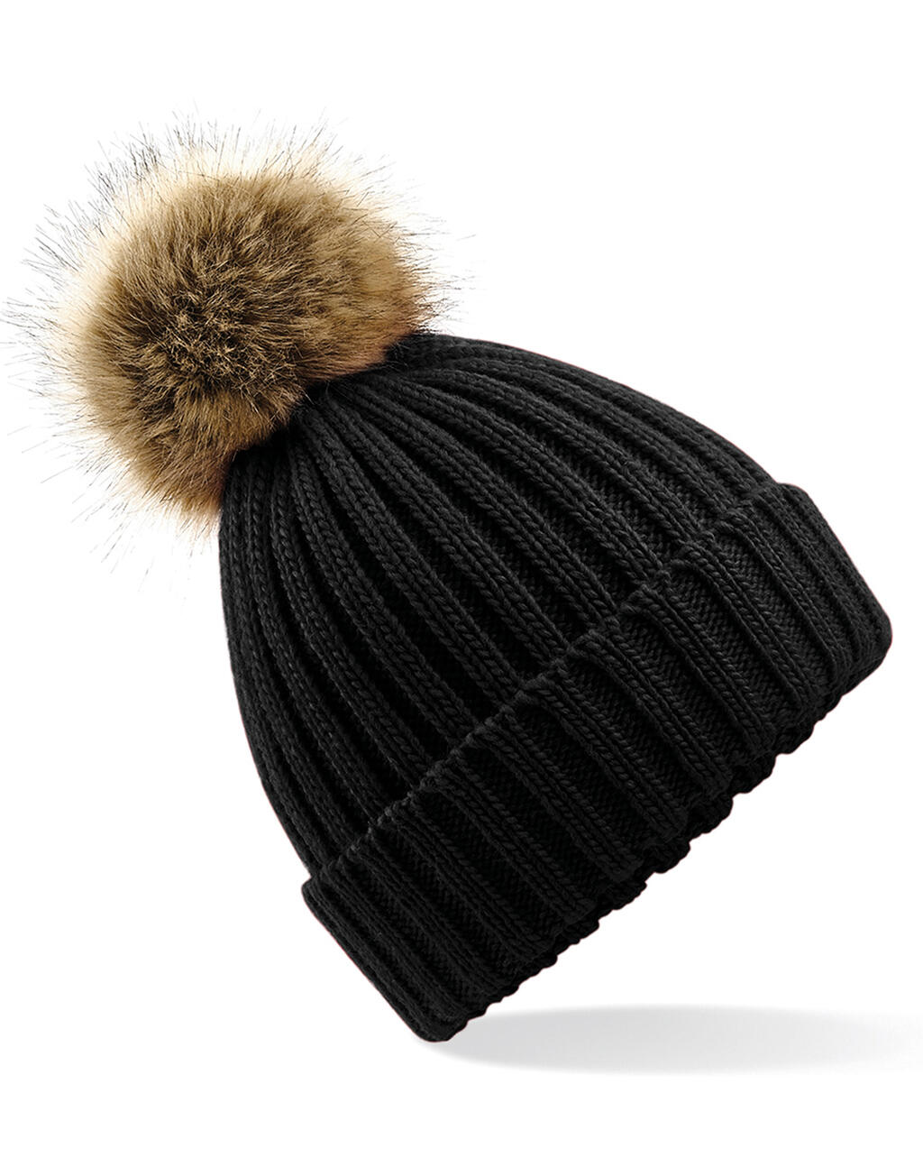 Fur Pop Pom Chunky kootud müts 36469