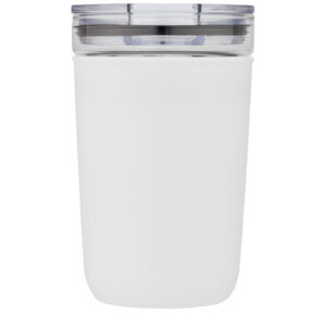 Bello 420 ml klaasist joogiklaas taaskasutatud plastümbrisega