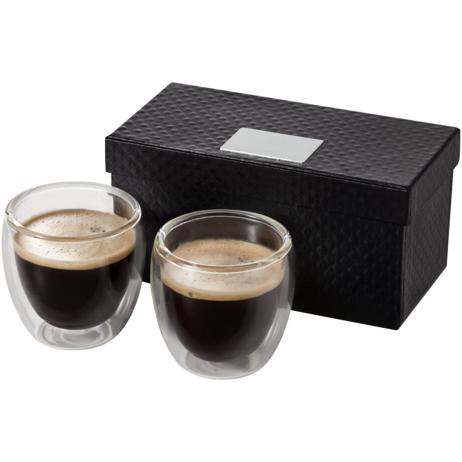 Boda 2-osaline klaasist espressotasside komplekt