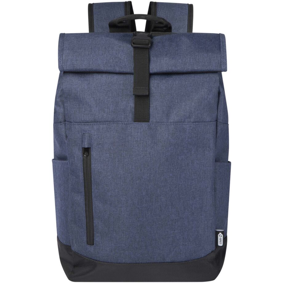 Libra 15,6″ GRS-sertifikaadiga taaskasutatud materjalist rullitava ülaosaga sülearvutiseljakott, 12 l