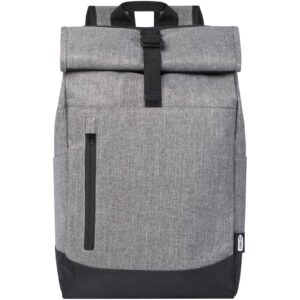 Libra 15,6″ GRS-sertifikaadiga taaskasutatud materjalist rullitava ülaosaga sülearvutiseljakott, 12 l