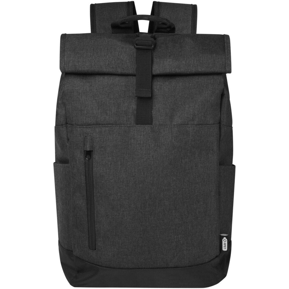 Libra 15,6″ GRS-sertifikaadiga taaskasutatud materjalist rullitava ülaosaga sülearvutiseljakott, 12 l