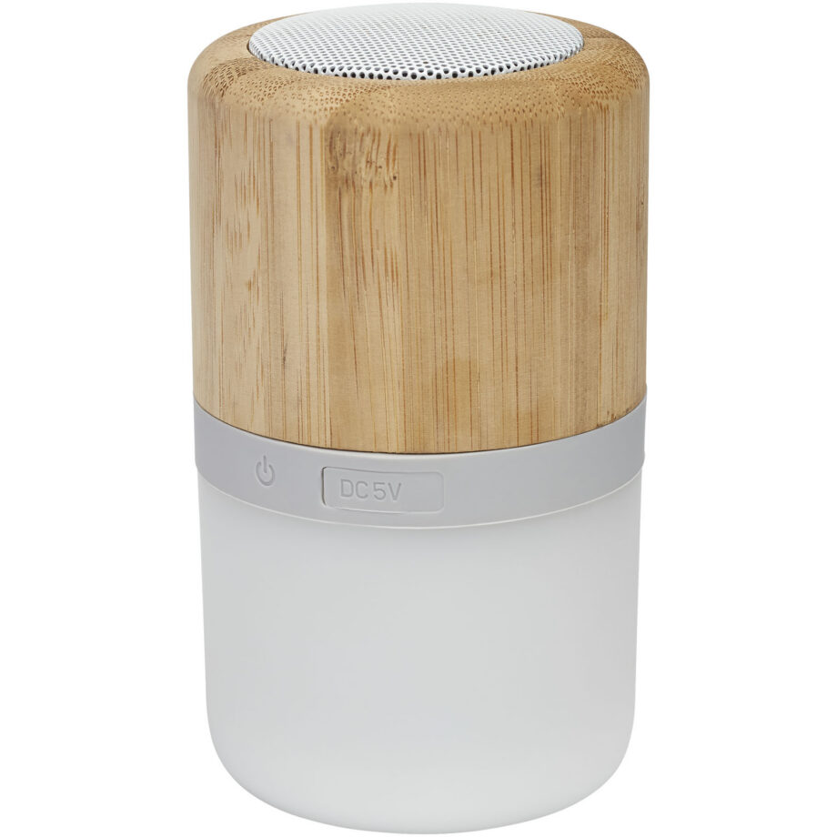 Aurea bamboo Bluetooth speaker with light