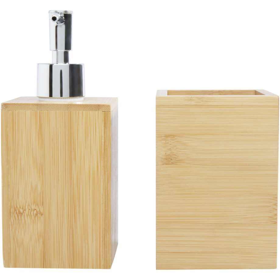 Hedon 3-osaline bambusest vannitoakomplekt