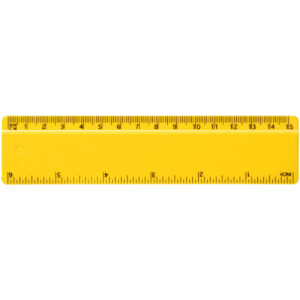 Refari 15 cm taaskasutatud plastist joonlaud