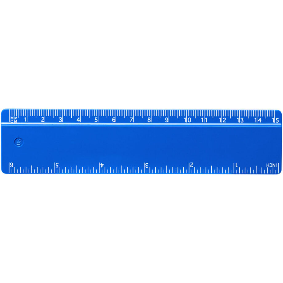 Refari 15 cm taaskasutatud plastist joonlaud