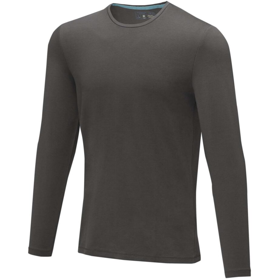 Ponoka long sleeve men’s organic t-shirt