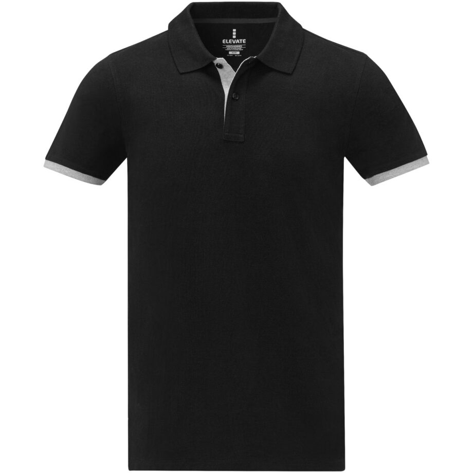 Morgan 200 g/m² lühikeste varrukatega kahetooniline meeste polo