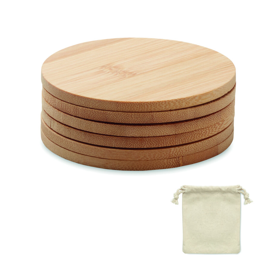BAYIN – 6 bambusest joogialuse komplekt