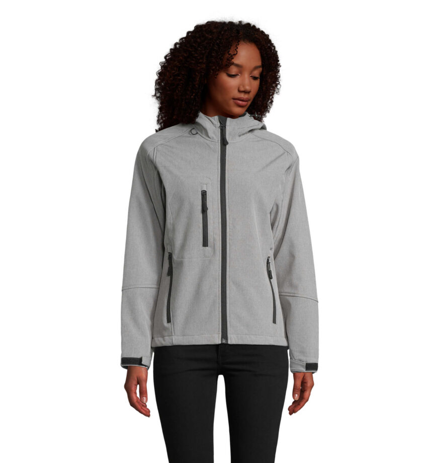 REPLAY WOMEN kapuutsiga softshell-jakk