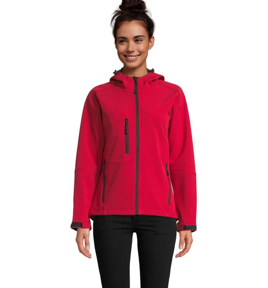 REPLAY WOMEN kapuutsiga softshell-jakk