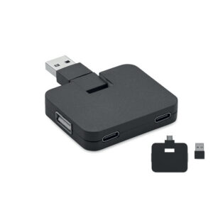 SQUARE-C 4-pordiline USB-jaotur