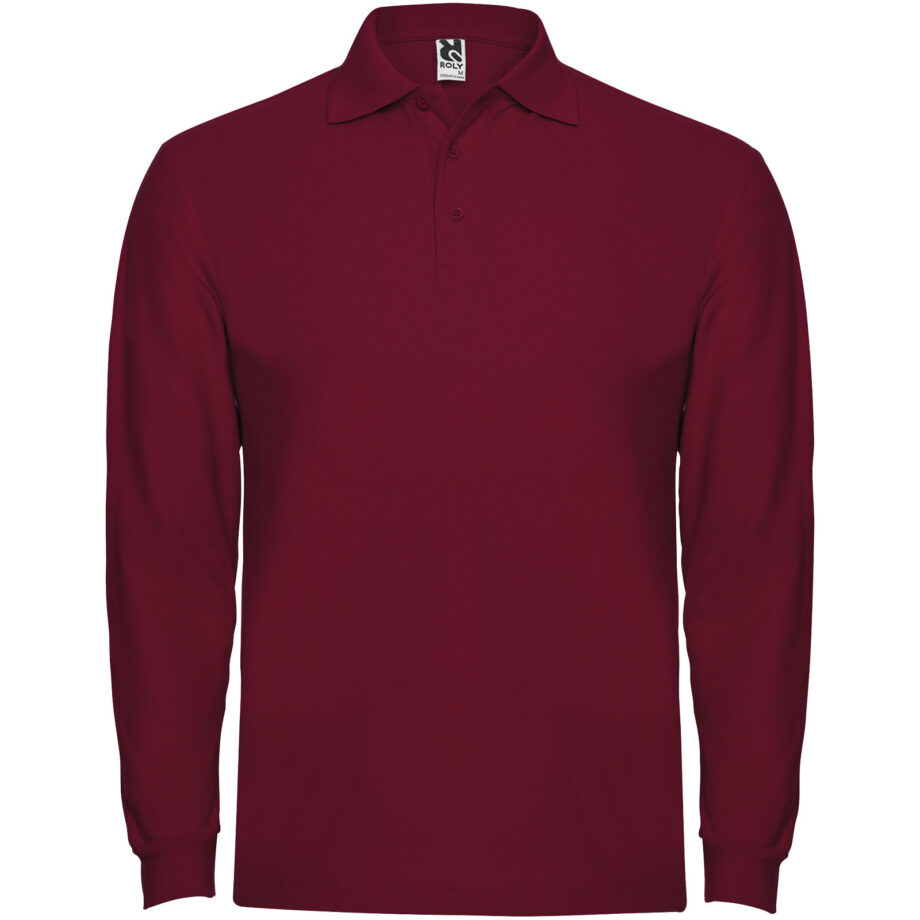 Estrella 220 g/m² pikkade varrukatega meeste polo