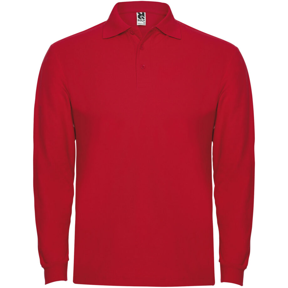 Estrella 220 g/m² pikkade varrukatega meeste polo