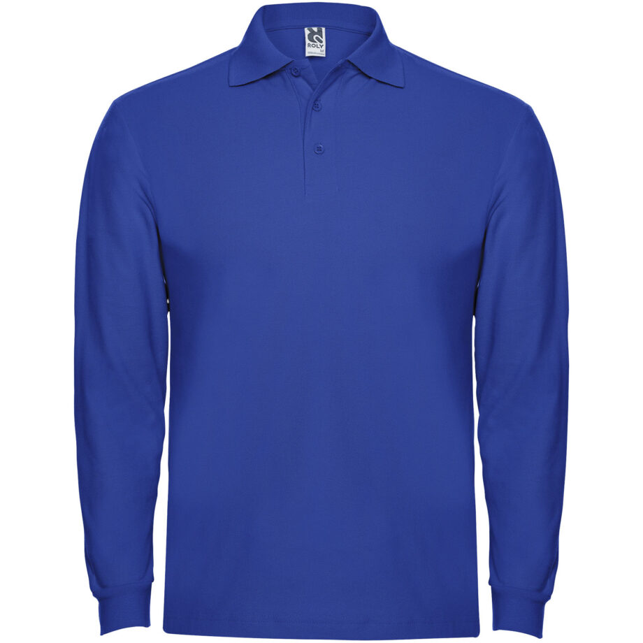 Estrella 220 g/m² pikkade varrukatega meeste polo
