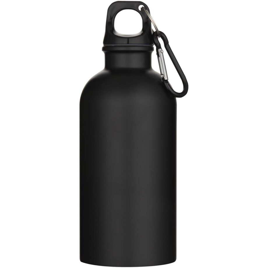 Oregon 400 ml mattpinnaga RCS-sertifikaadiga taaskasutatud terasest joogipudel karabiiniga