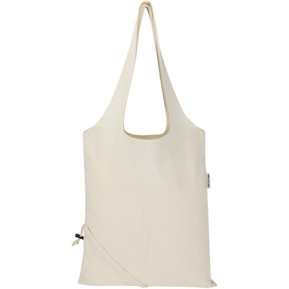 Madras Blend 140 g/m² GRS-sertifikaadiga ümbertöödeldud puuvillast kokkupandav kott, 7 l