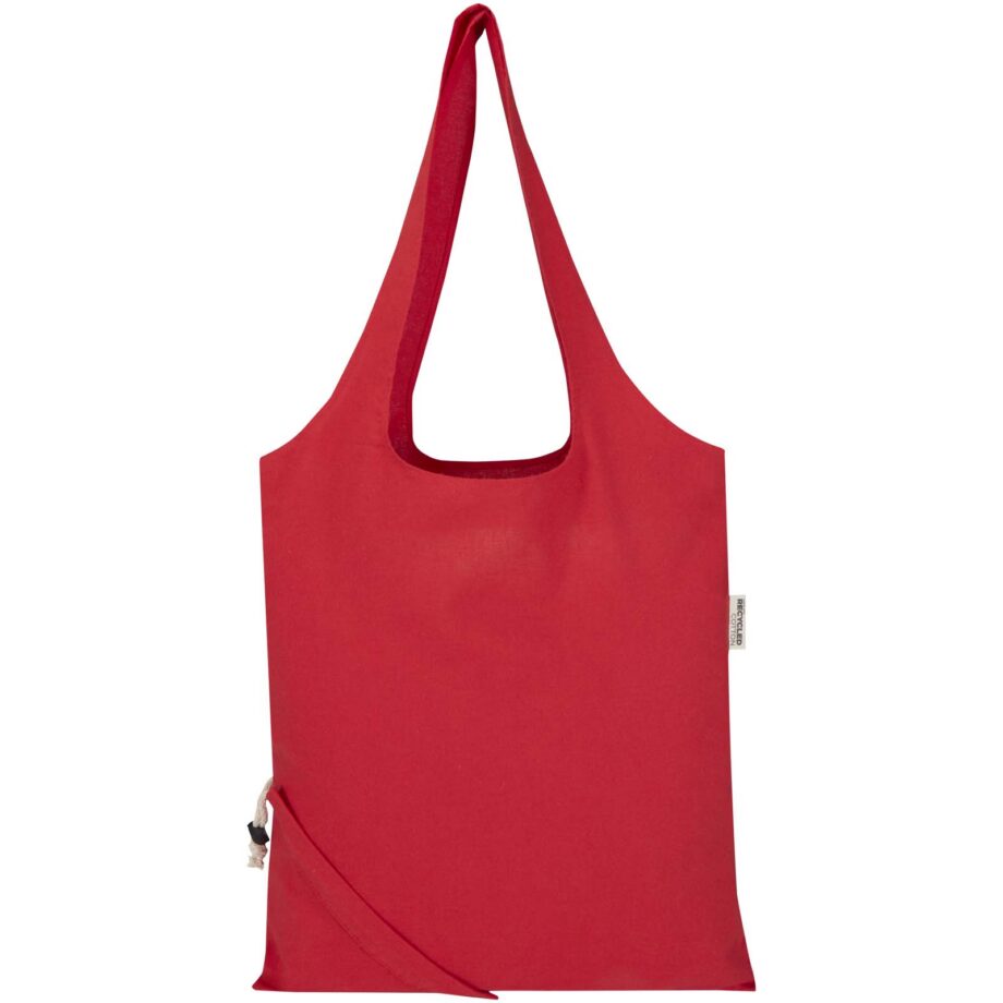 Madras Blend 140 g/m² GRS-sertifikaadiga ümbertöödeldud puuvillast kokkupandav kott, 7 l