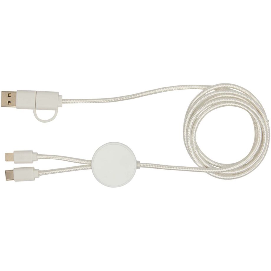 Citala 5-ühes taaskasutatud plastist laadimis- ja andmesünkroonimiskaabel, 150 cm, 27 W