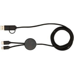 Citala 5-ühes taaskasutatud plastist laadimis- ja andmesünkroonimiskaabel, 150 cm, 27 W