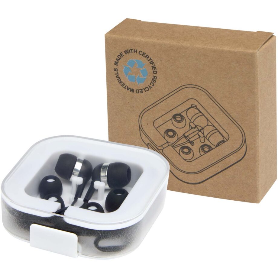 Baekdu wired Type-C earbuds with recycled plastic storage box