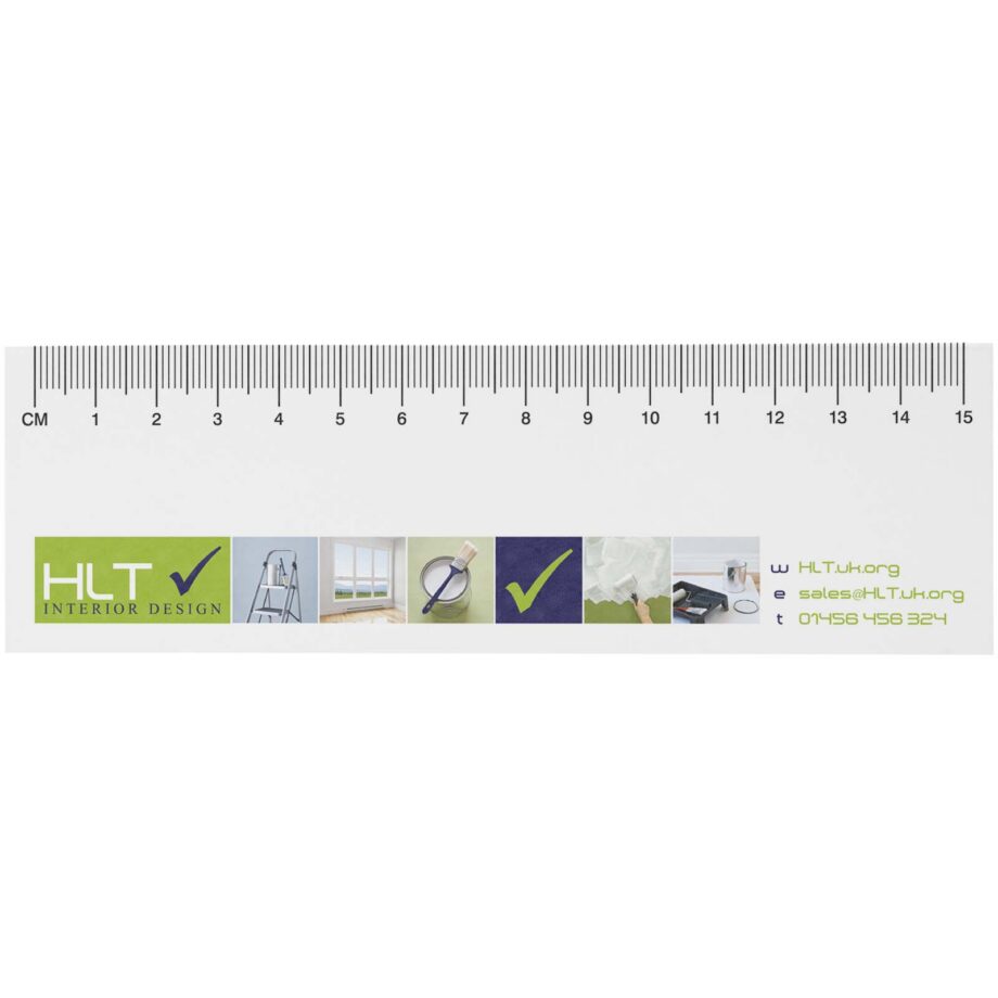 Sticky-Mate® taaskasutatud paberist märkmepaberid 15 cm joonlauaga