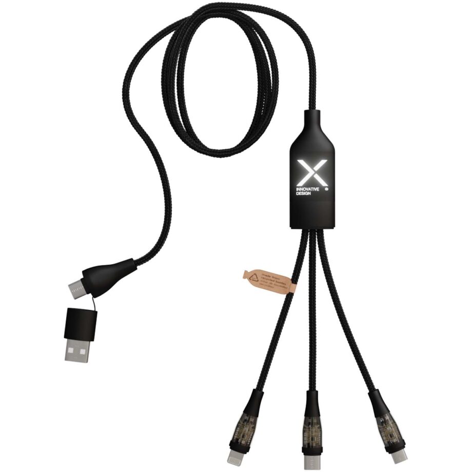 SCX.design C50 5-in-1 kiirlaadimis- ja andmeedastuskaabel, 100 W/5 A