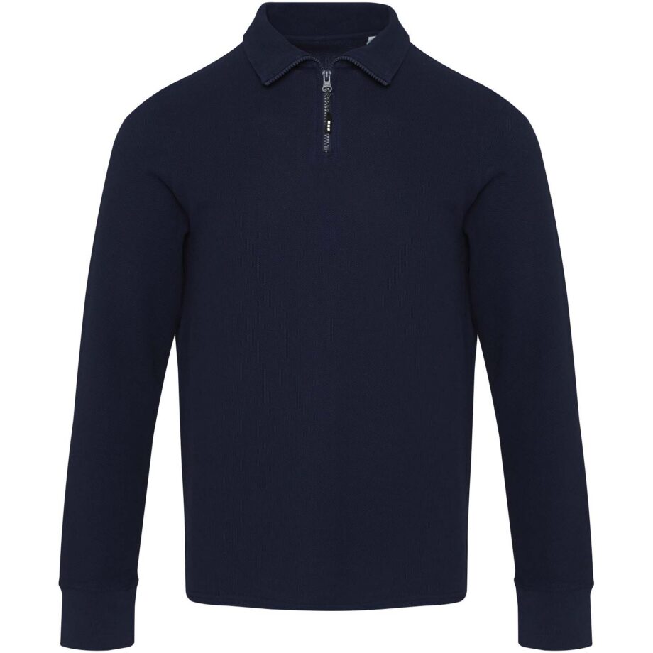 Apollo 245 g/m² pikkade varrukatega unisex-polo poollukuga