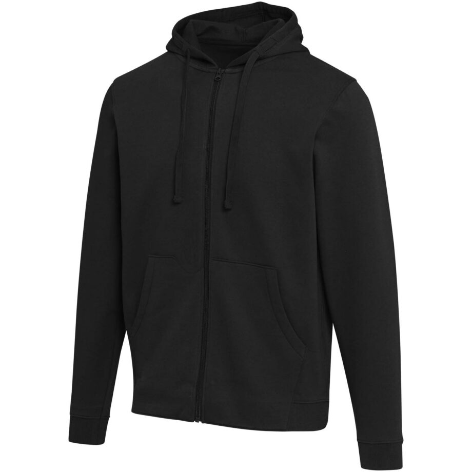 Jasper 280 g/m² OCS organic recycled unisex full zip hoodie