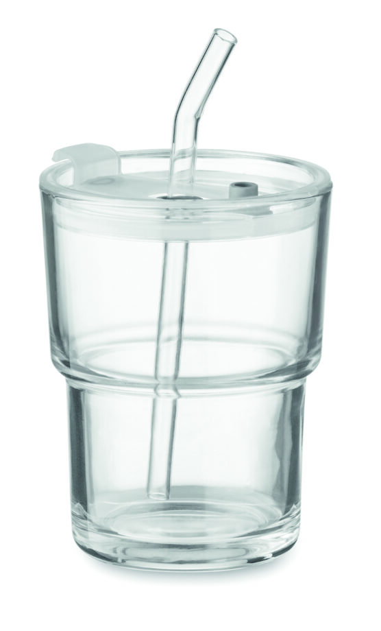 SIP klaas koos kõrrega, 400 ml