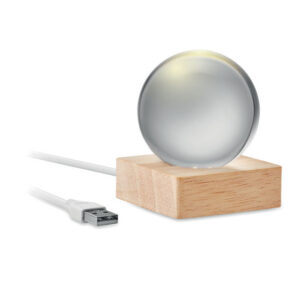 LIGHT LED-valgustiga klaaskuul