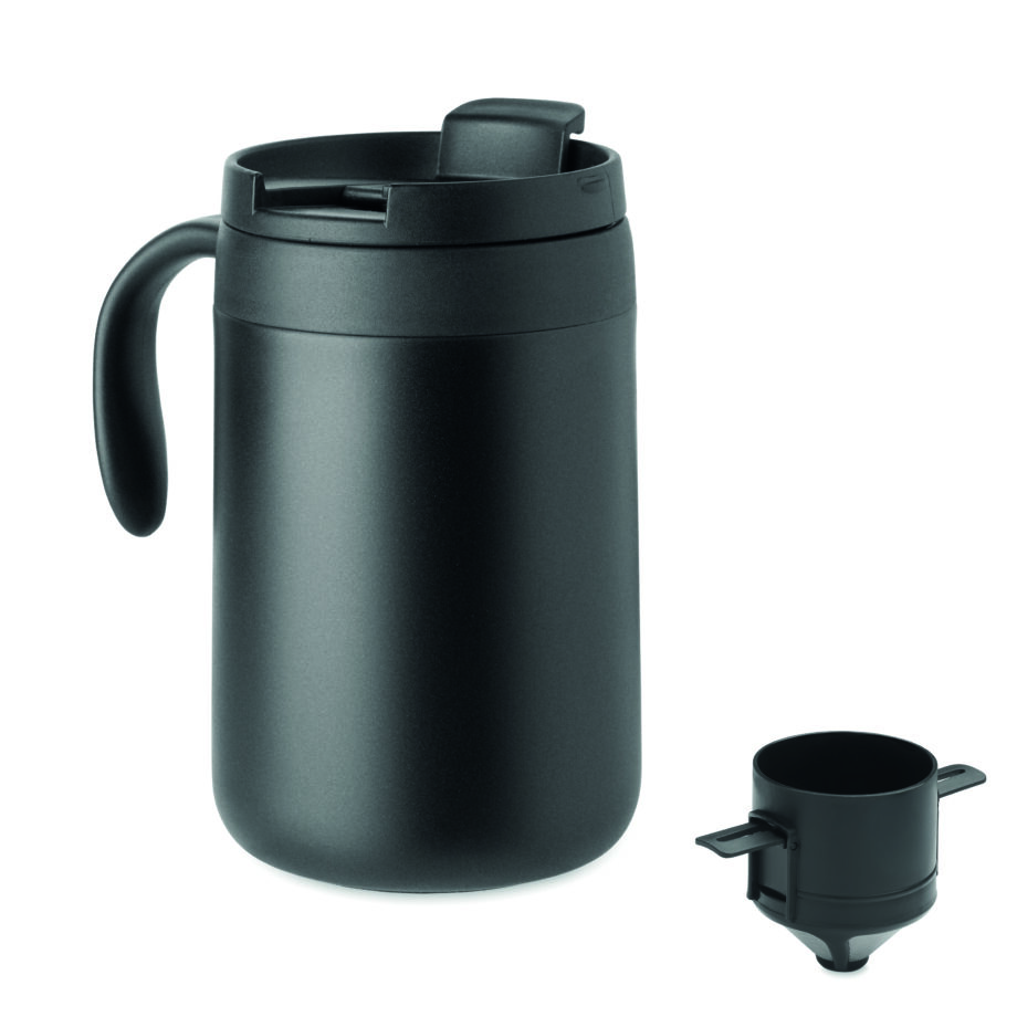 CAFETITO kahekihiline termokruus kohvifiltriga