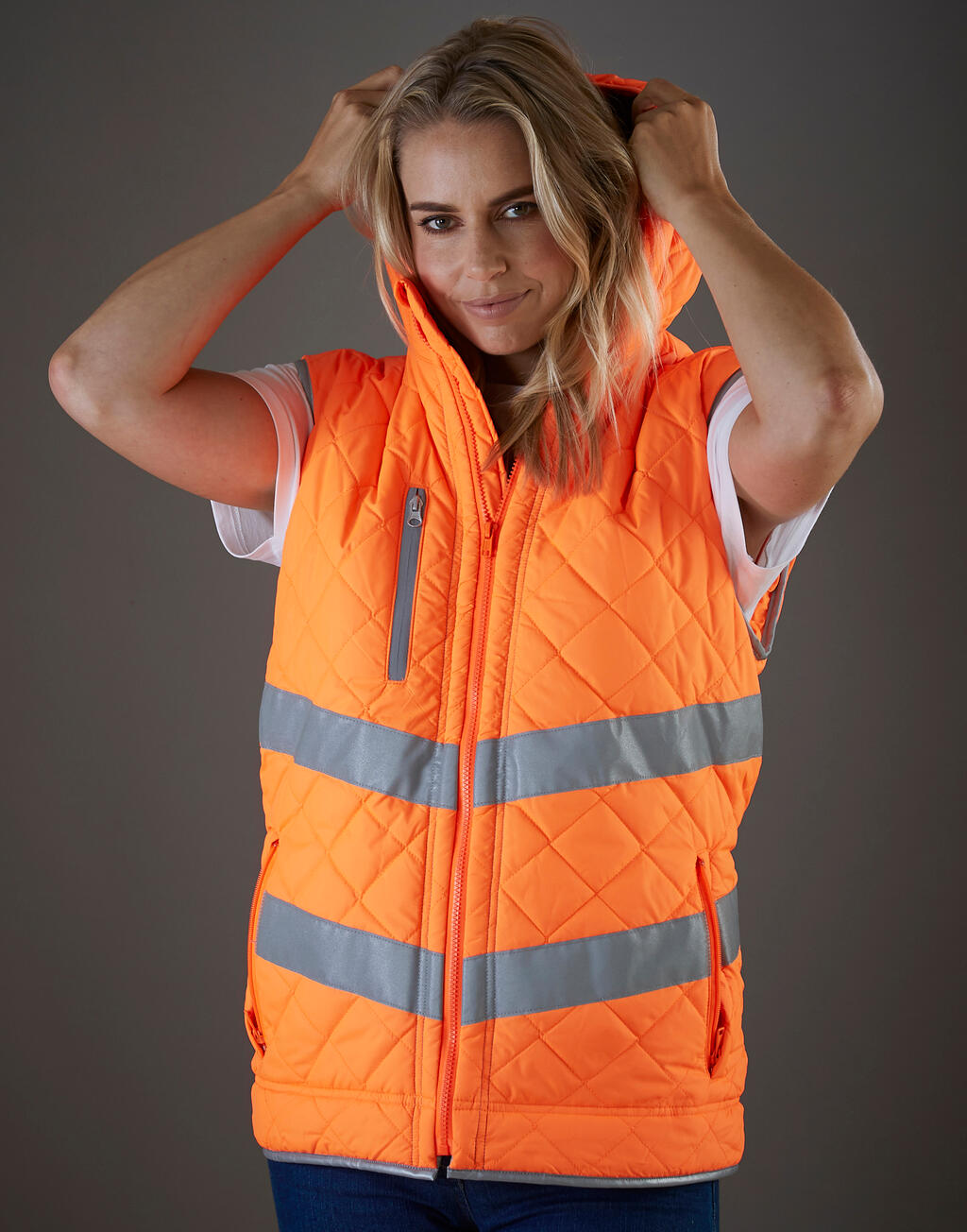 Fluo Kensington kapuutsiga vest 92777