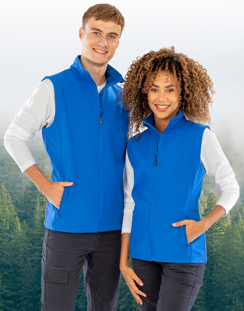 Naiste taaskasutatud 2-kihiline softshell-jakk B/W 96533