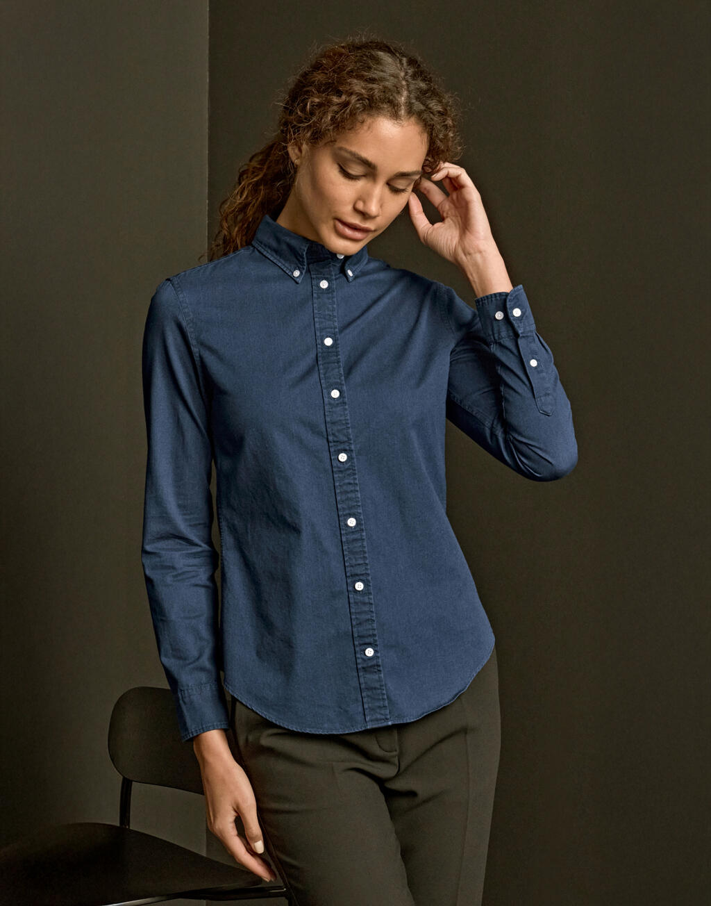 Naiste vabaaja-twill-särk 70654