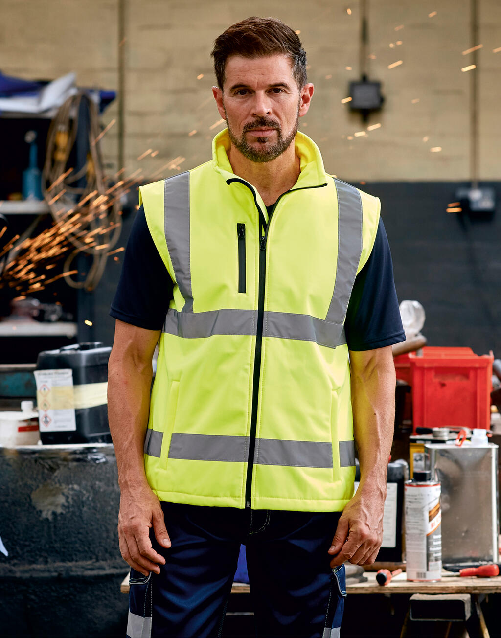 Yoko Fluo softshellvest 42677
