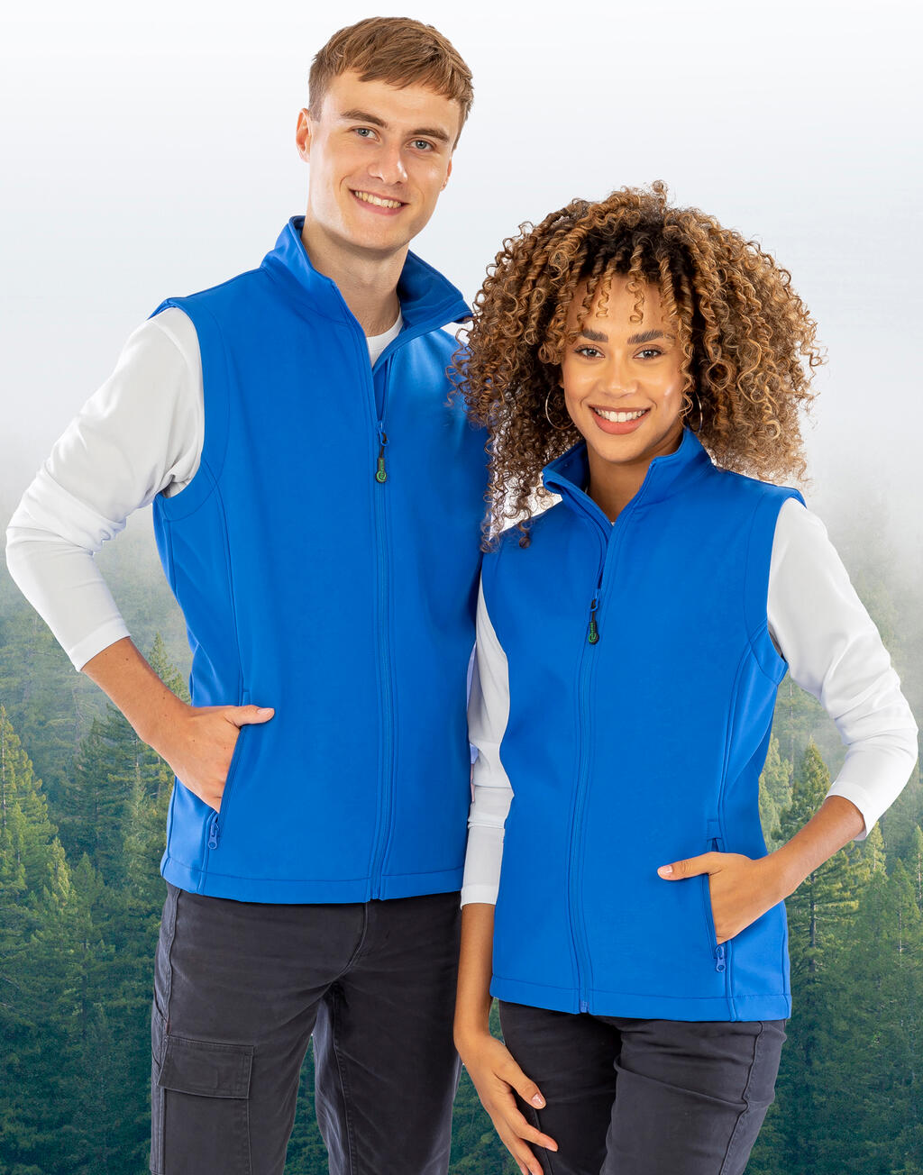 Meeste trükitav 2-kihiline softshell-jakk B/W 96133