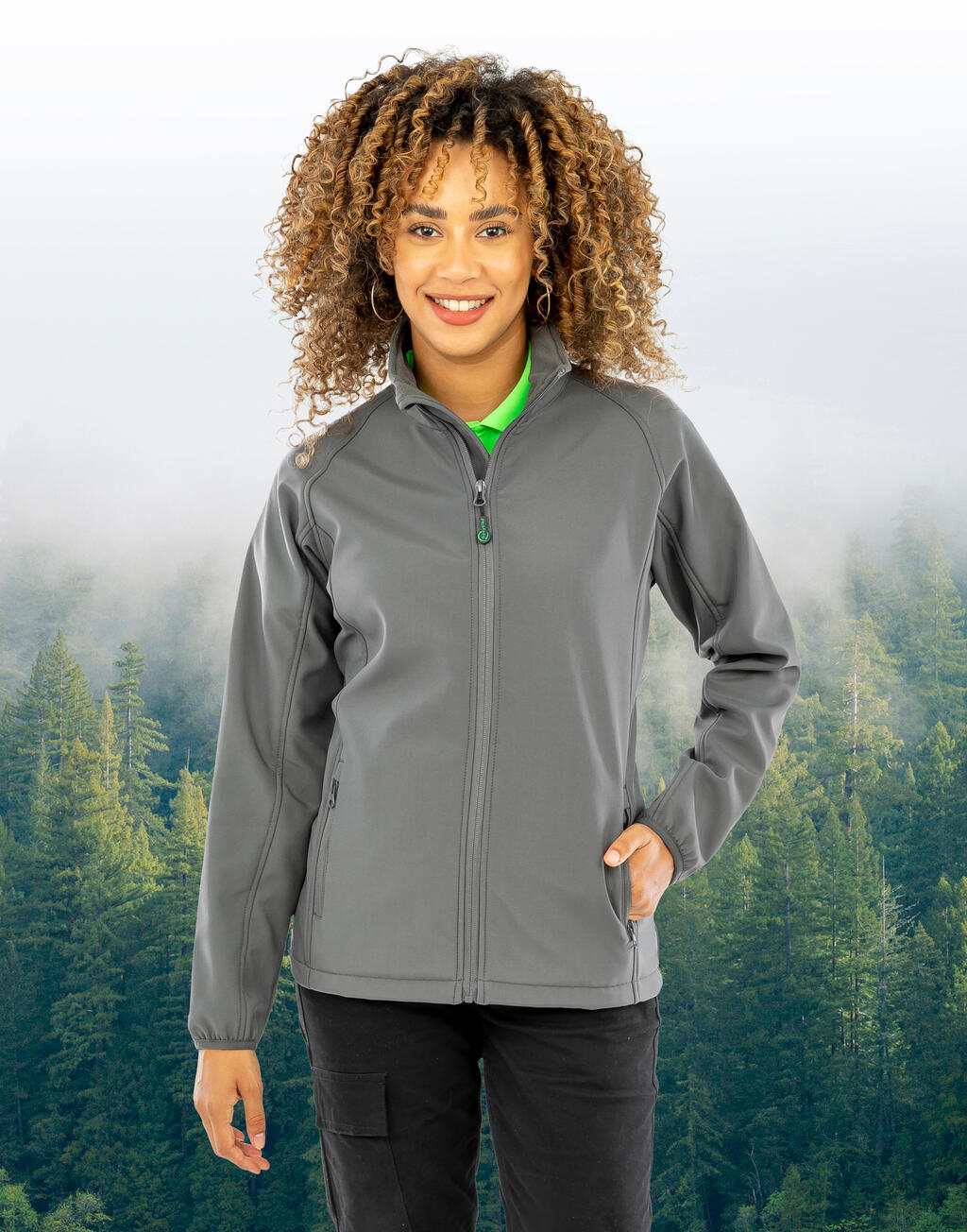 Naiste taaskasutatud 2-kihiline softshell-jakk 96033
