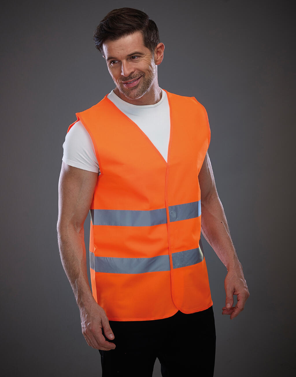 Fluo kahe helkurpaelaga turvavest 92577